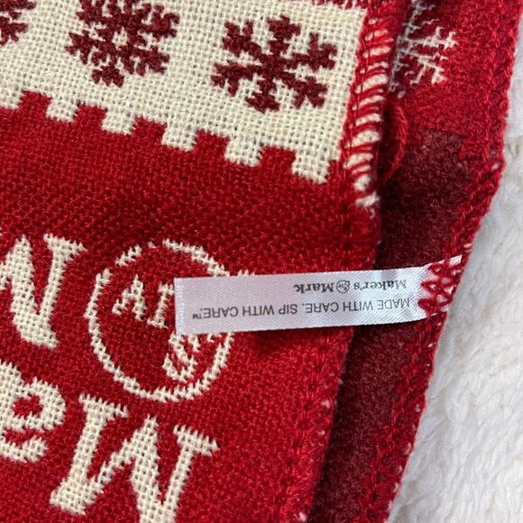 MAKER’S MARK RED & WHITE KNIT WINTER SCARF PROMO MERCH - Picture 6 of 6